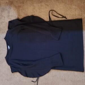 Black open sleeve dress NWOT